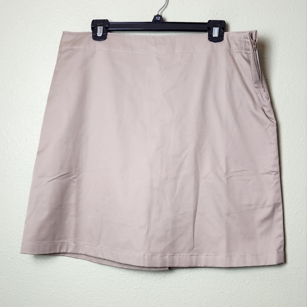 Lands End Uniform Skirt Size 14